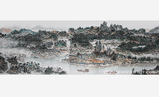 陈伍祥作品 《锦绣潇湘》局部10